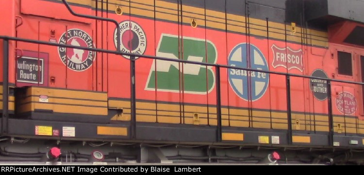 BNSF 25th anniversary stickers